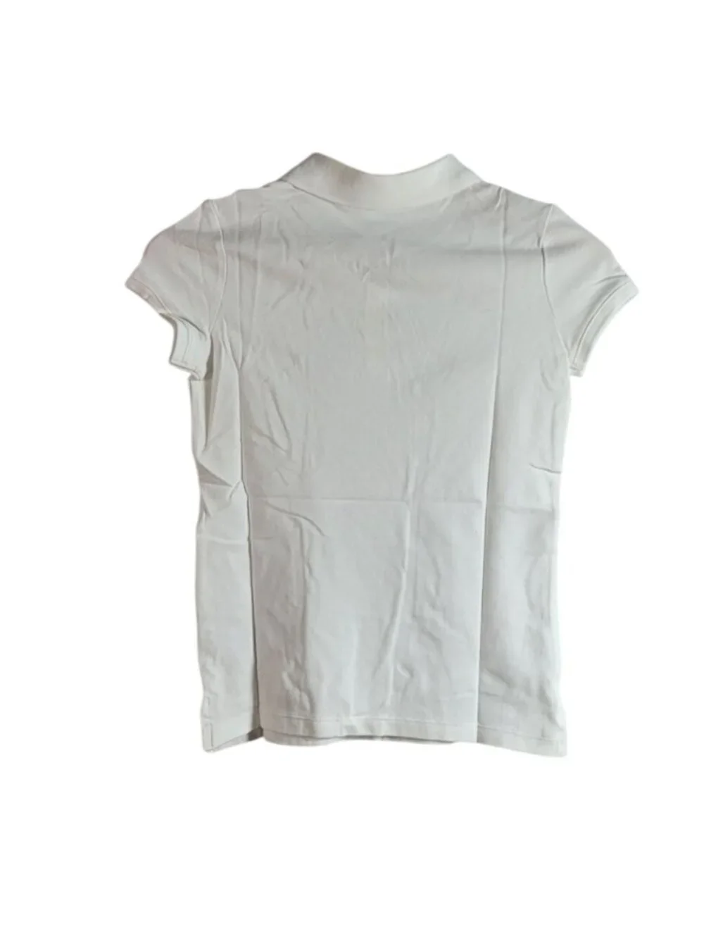 Old Navy School Uniform Girls Polo Top White Size 10 12 Large Short Sleeve NEW